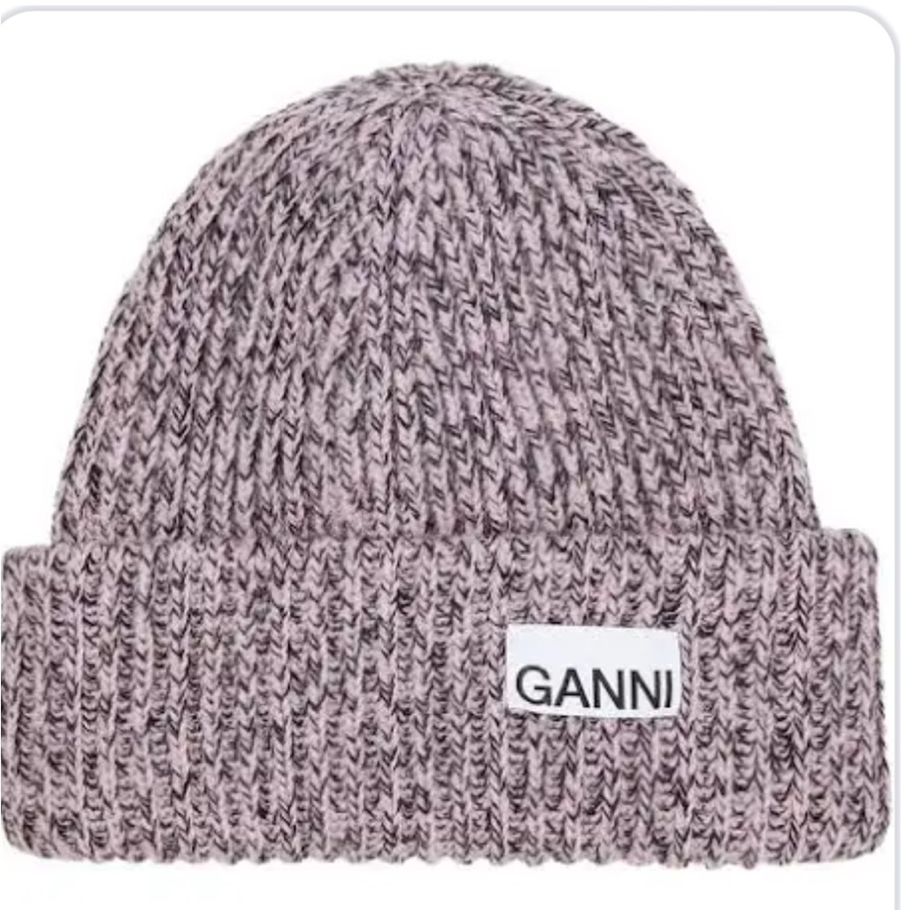 Purple Ganni beanie